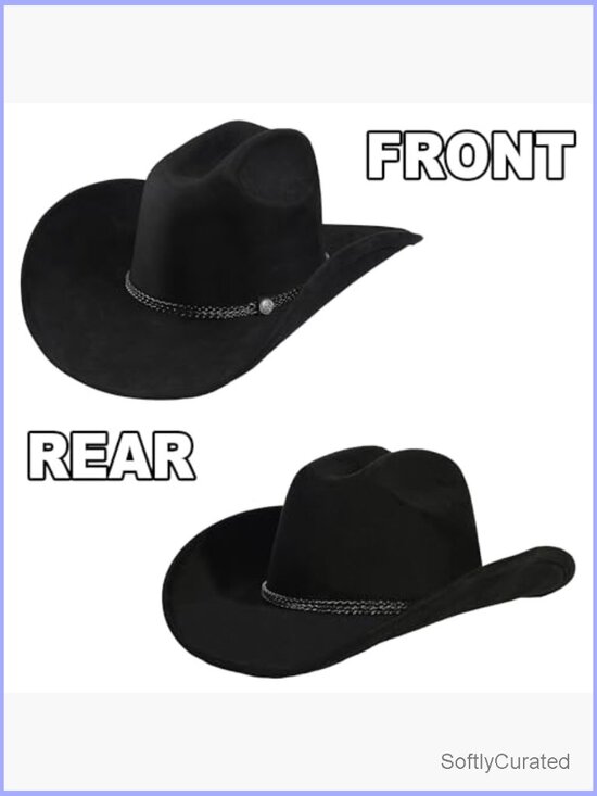 Shapeable Wide Brim Western Cowboy Hat with Bolo Tie